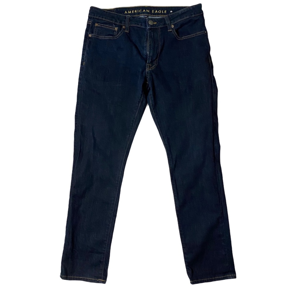 American eagle flex blue jeans size 34x30 slim str